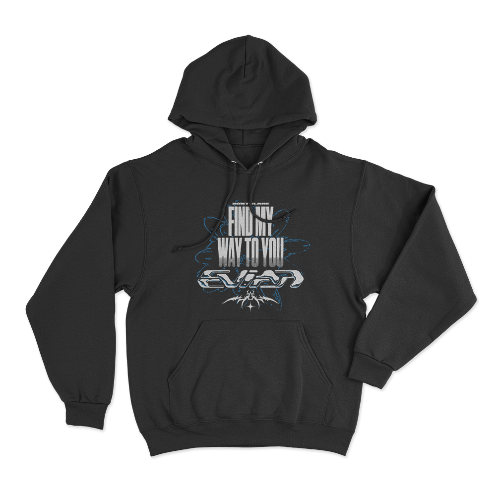 Find My Way To You Unisex Hoodie Black Find My Way To You Unisex Hoodie Black