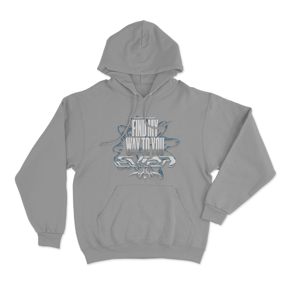 Find My Way To You Unisex Hoodie Grey Find My Way To You Unisex Hoodie Grey