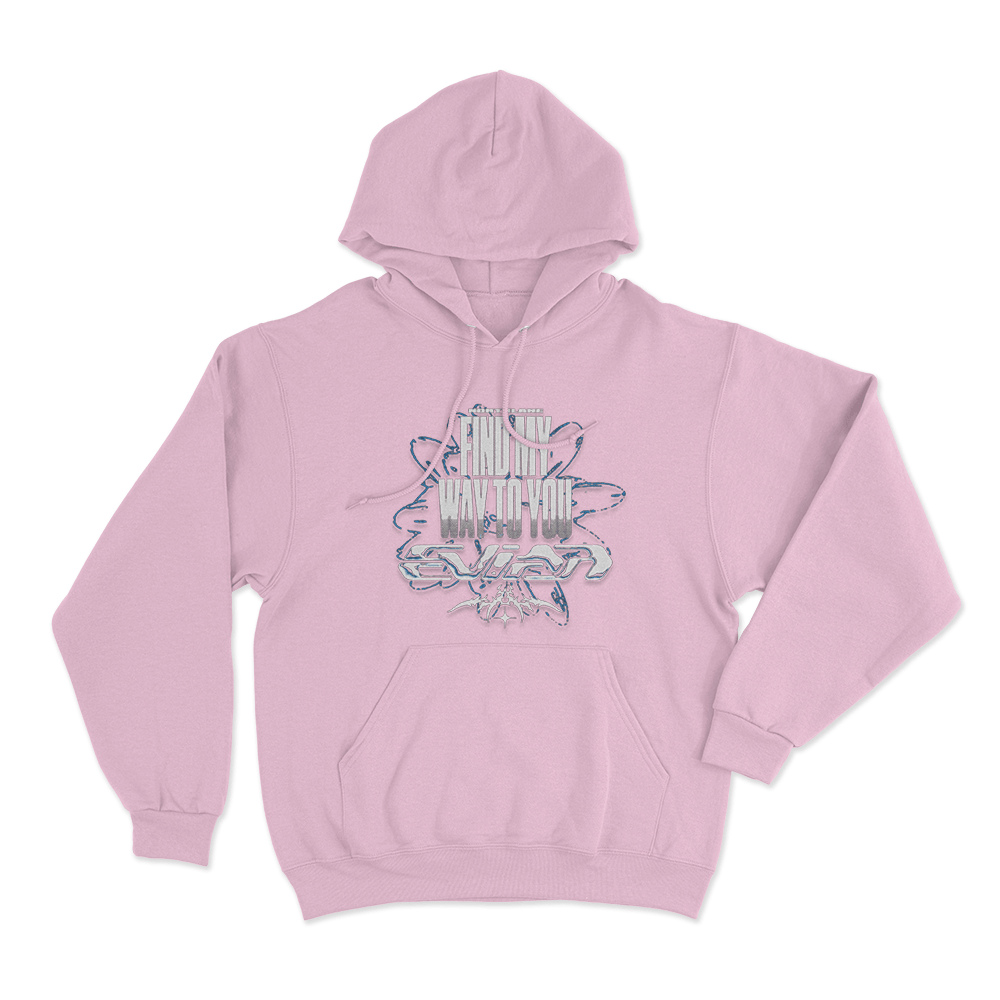 Find My Way To You Unisex Hoodie Pink Find My Way To You Unisex Hoodie Pink