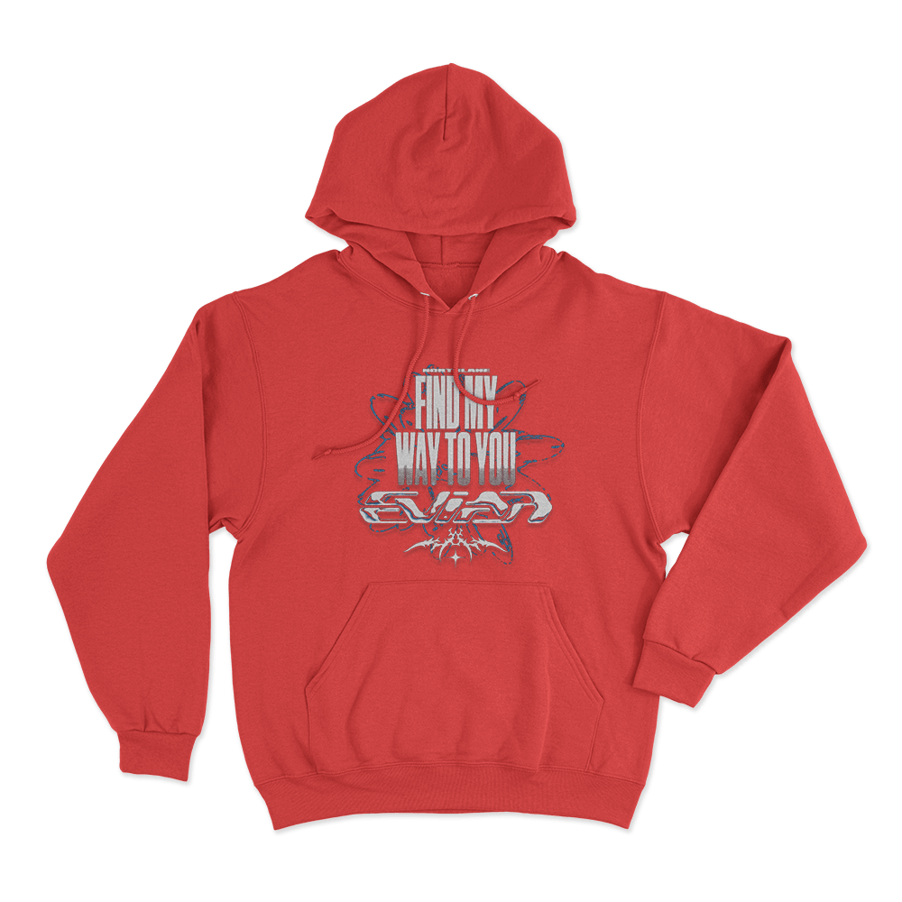 Find My Way To You Unisex Hoodie Red Find My Way To You Unisex Hoodie Red