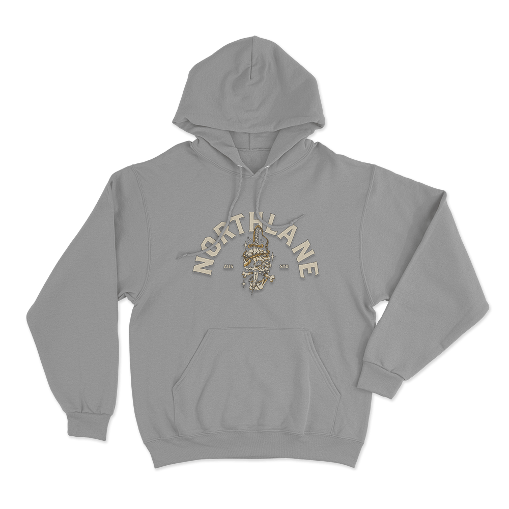 Northlane Skull Dagger Unisex Hoodie Grey Northlane Skull Dagger Unisex Hoodie Grey