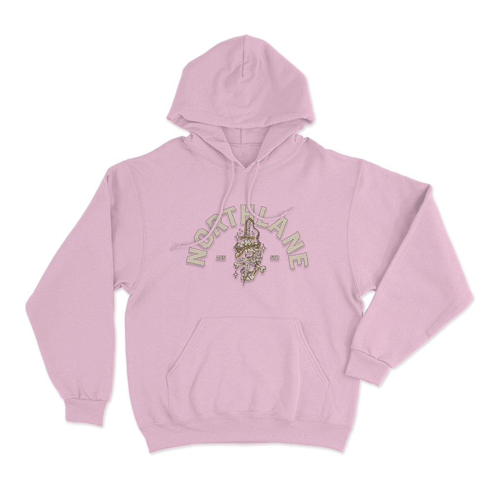 Northlane Skull Dagger Unisex Hoodie Pink Northlane Skull Dagger Unisex Hoodie Pink