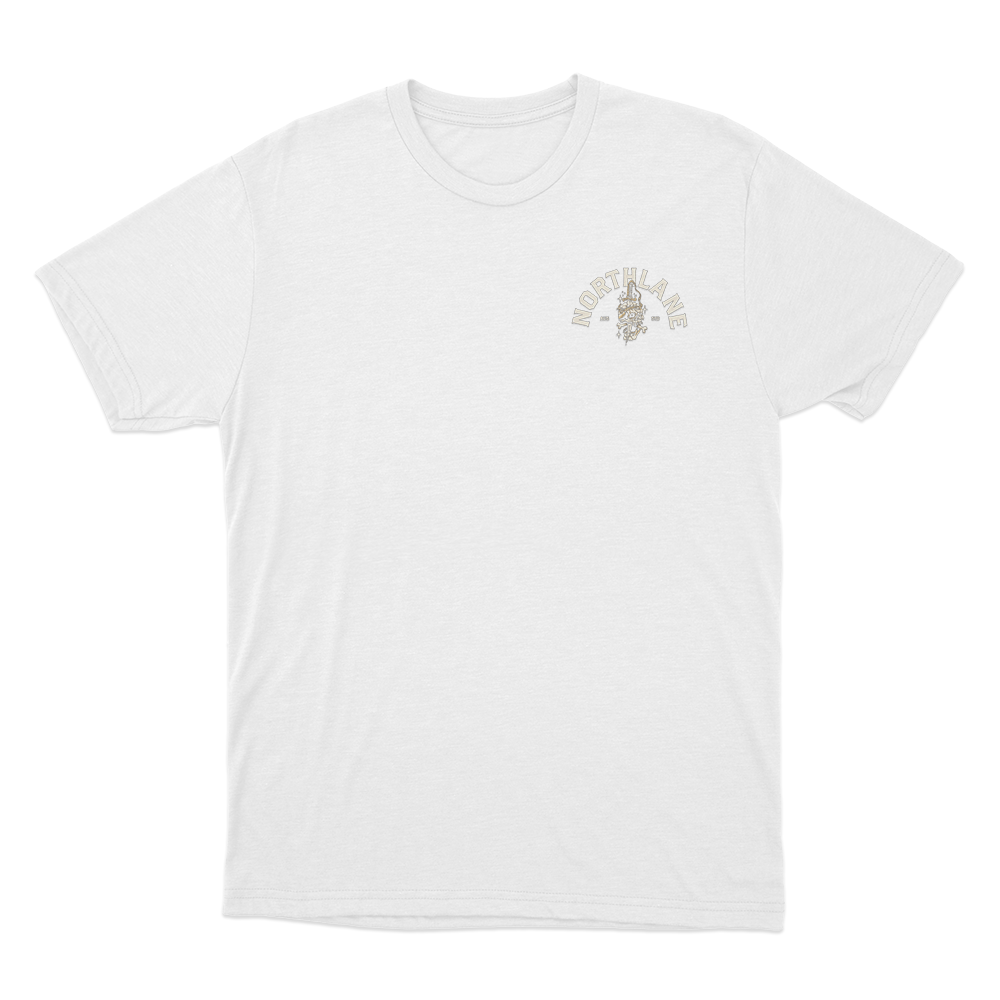 Northlane Skull Dagger Unisex T Shirt White Northlane Skull Dagger Unisex T Shirt White