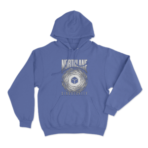 Singularity Cube Unisex Hoodie Blue