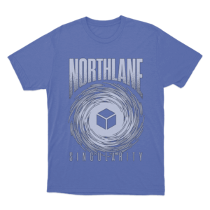 Singularity Cube Unisex T Shirt Blue